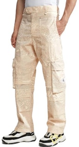 캘빈클라인 타이다이 베이지 루즈핏 포켓 지퍼 카고 팬츠. J323145 Purchase 캘빈클라인 타이다이 베이지 루즈핏 포켓 지퍼 카고 팬츠. J323145