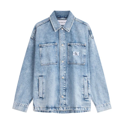 Calvin Klein Vintage Loose-Fit Denim Jacket Light Blue J326068