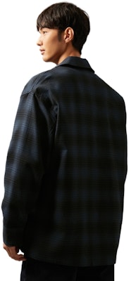 Calvin Klein Vintage Loose Fit Flannel Plaid Shirt Blue J326183 Purchase Calvin Klein Vintage Loose Fit Flannel Plaid Shirt Blue J326183