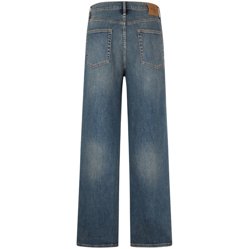 CALVIN KLEIN  Vintage Loose Fit Wide-Leg Jeans Light Blue Denim. J327355 圖 4