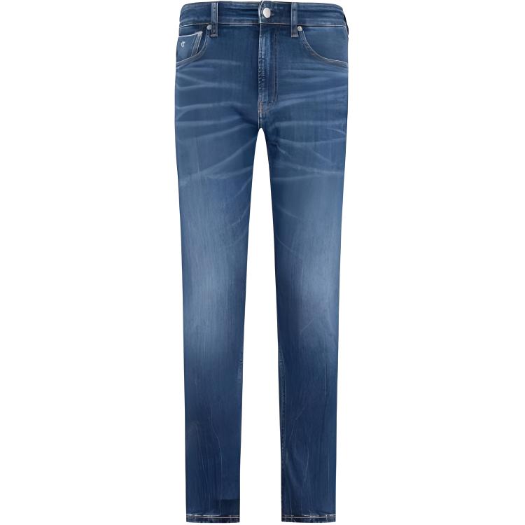 Calvin Klein  Washed Stretch Tapered Denim Jeans in Blue. J324360-1BJ