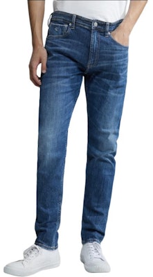 Calvin Klein Washed Stretch Tapered Denim Jeans in Blue. J324360-1BJ Shop Calvin Klein Washed Stretch Tapered Denim Jeans in Blue. J324360-1BJ