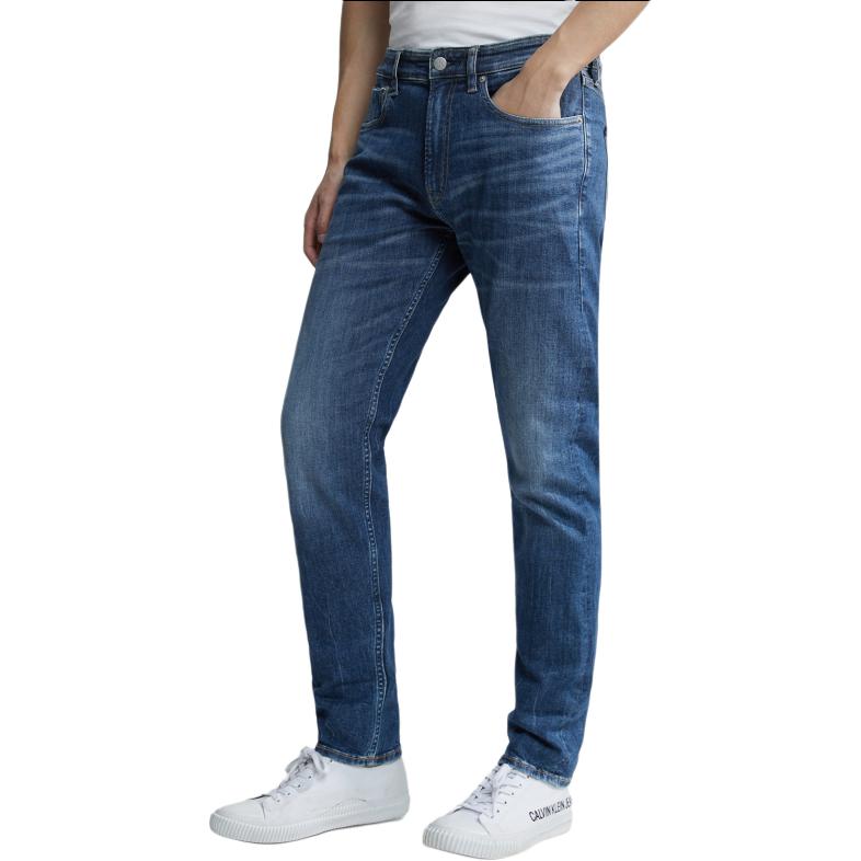 Details for Calvin Klein 藍色洗舊彈性修身牛仔褲 J324360-1BJ