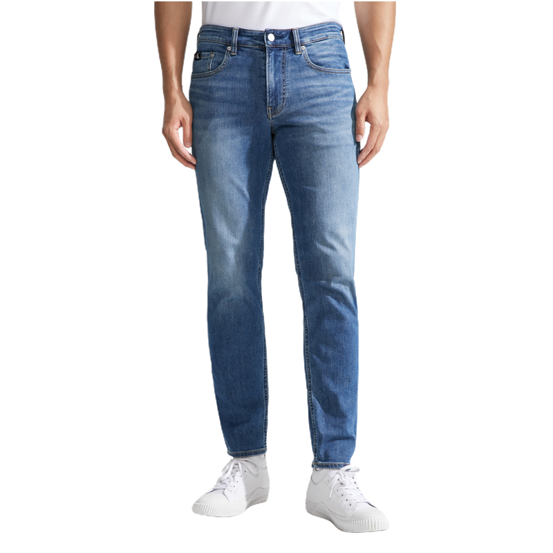 Calvin Klein  Washed Stretch Tapered Jeans Light Blue Denim. J325408 圖 6
