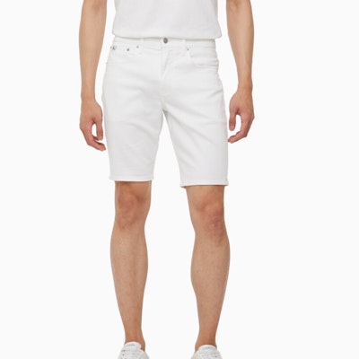 CALVIN KLEIN White Solid Casual Comfort Denim Shorts. J325422-1AA Shop CALVIN KLEIN White Solid Casual Comfort Denim Shorts. J325422-1AA