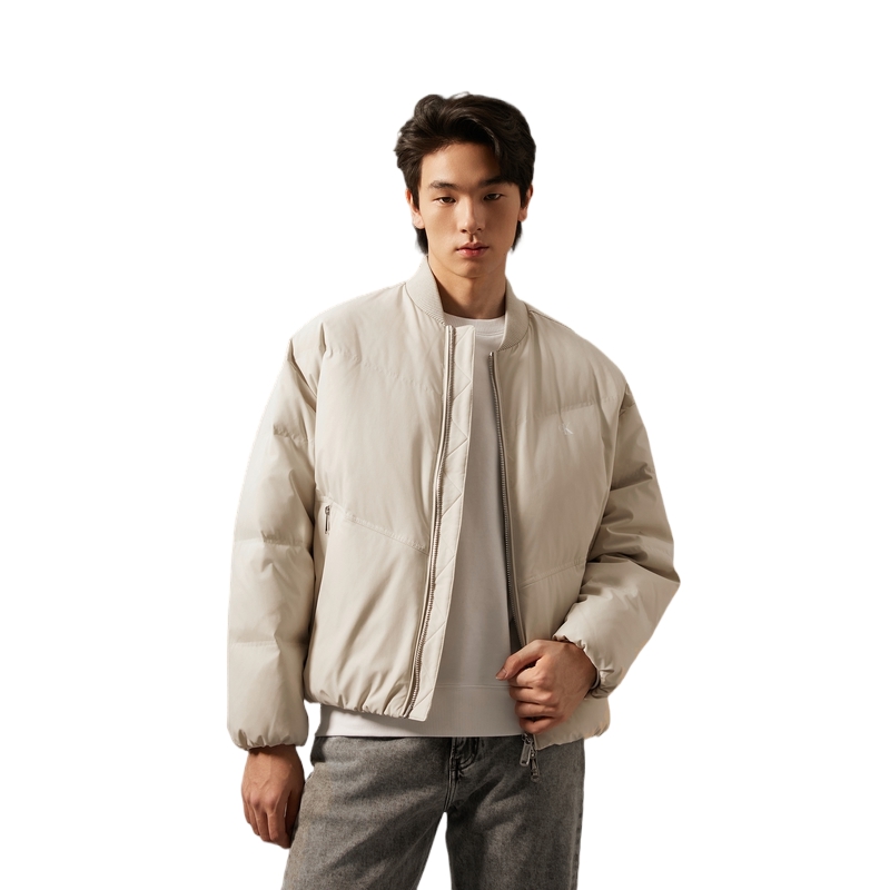 Cheap Calvin Klein Jaket Tahan Angin & Air dengan Kolar Besbol. J326657