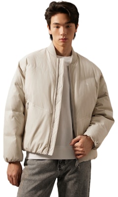 Calvin Klein Windproof Waterproof Down Jacket with Baseball Collar J326657 Cheap Calvin Klein Windproof Waterproof Down Jacket with Baseball Collar J326657