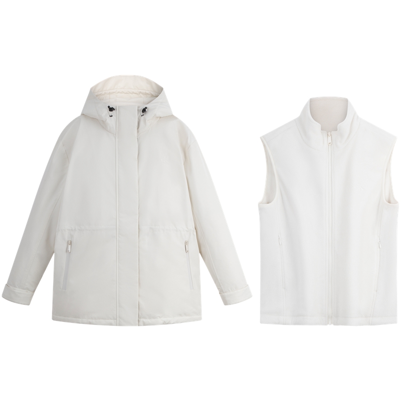 Calvin Klein  Windproof Waterproof Fleece Down Vest Jacket Milk White J224596 圖 2