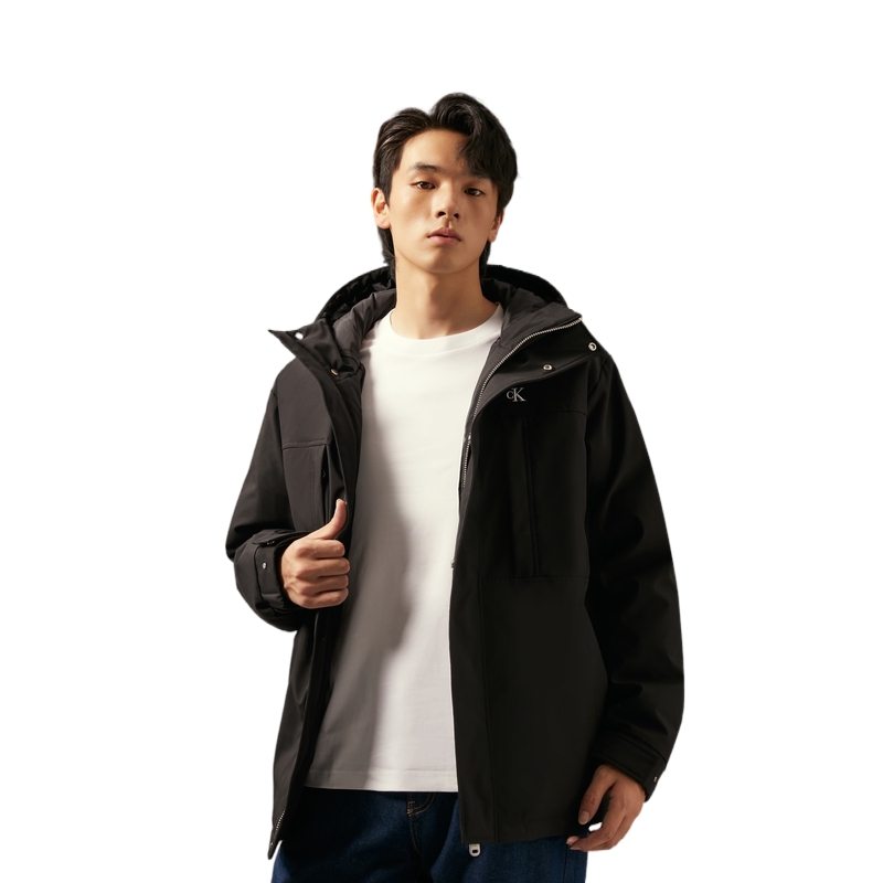 Cheap 卡尔文克雷恩防风防水连帽羽绒服户外耐用夹克 J327346