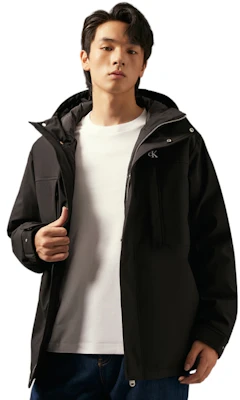 卡尔文克雷恩防风防水连帽羽绒服户外耐用夹克 J327346 Cheap 卡尔文克雷恩防风防水连帽羽绒服户外耐用夹克 J327346