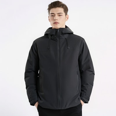 Calvin Klein Jaket Luar Tahan Angin dan Air Bertudung. J326431 1