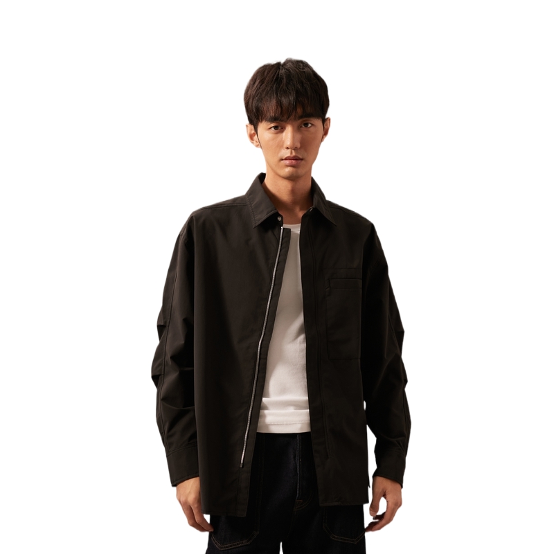 Cheap CALVIN KLEIN Jaket Kemeja Outdoor Tahan Angin dan Air Loose-Fit J325879