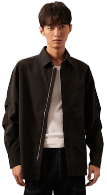 CALVIN KLEIN Jaket Kemeja Outdoor Tahan Angin dan Air Loose-Fit J325879 Cheap CALVIN KLEIN Jaket Kemeja Outdoor Tahan Angin dan Air Loose-Fit J325879