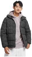 CALVIN KLEIN Winter Hooded Down Jacket with All-Over Letter Print J322998 CALVIN KLEIN Winter Hooded Down Jacket with All-Over Letter Print J322998