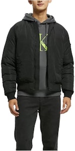 Chaqueta Bomber Invierno Calvin Klein con Estampado y Cuello de Béisbol. J314319 Order Chaqueta Bomber Invierno Calvin Klein con Estampado y Cuello de Béisbol. J314319