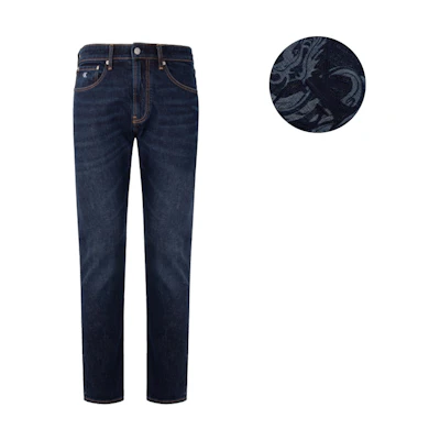 Calvin Klein Year of the Dragon Tapered Fit Dark Blue Jeans J324907