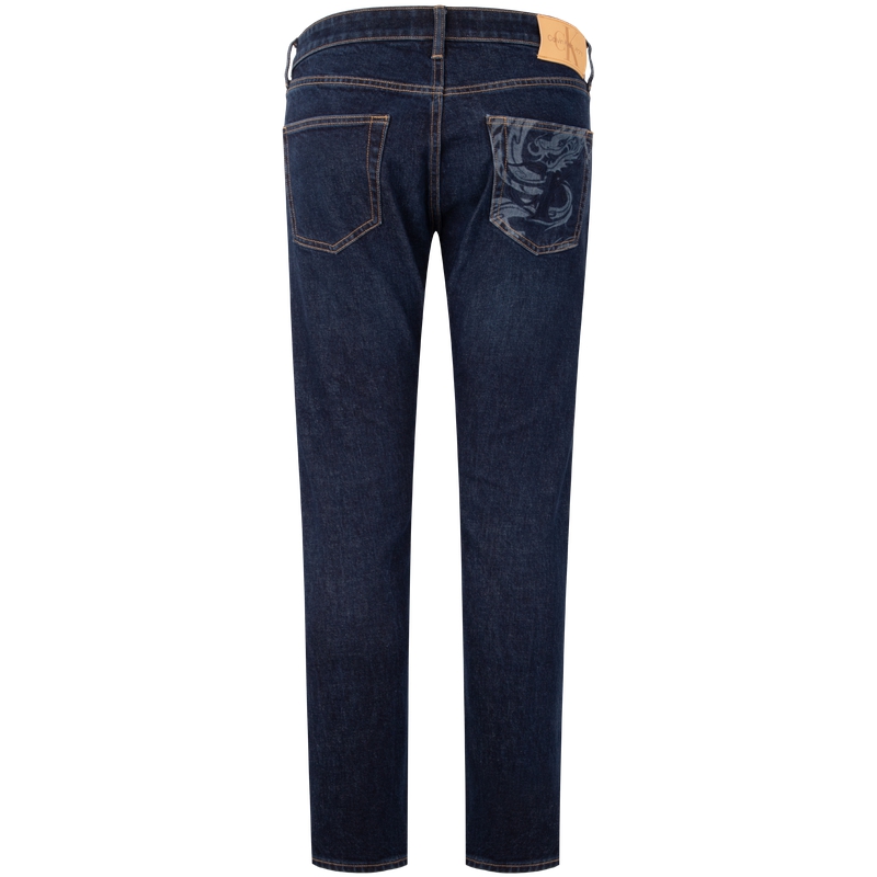 Calvin Klein  Year of the Dragon Tapered Fit Dark Blue Jeans J324907 圖 4