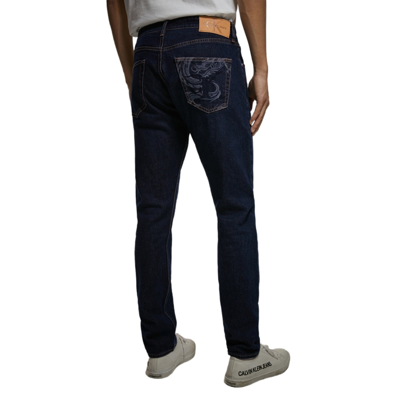 Calvin Klein  Year of the Dragon Tapered Fit Dark Blue Jeans J324907 圖 6