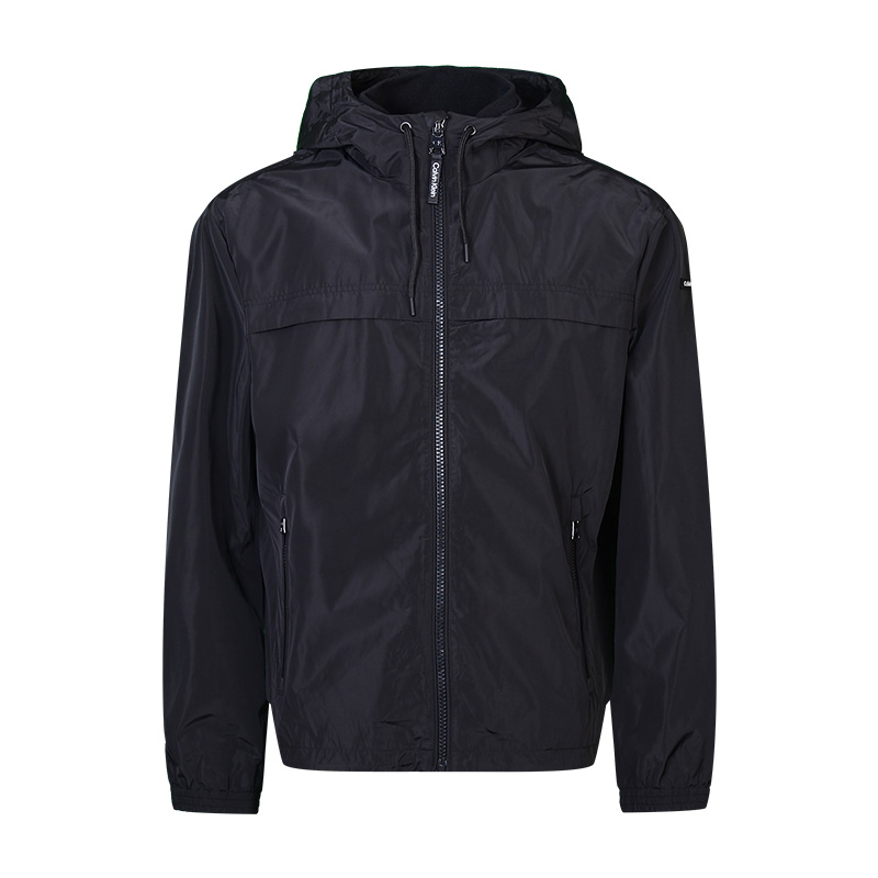 Lookbook カルバン・クライン アメリカン 防水ジップフーディージャケット 背面ロゴ付き CM330137
