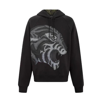 Calvin Klein Animal Print Hoodie Unisex Black J400120-BEH