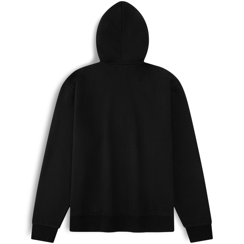 Lookbook Calvin Klein 男款黑色繡標休閒連帽上衣 40QM431-BAE