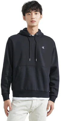 Calvin Klein 男款黑色繡標休閒連帽上衣 40QM431-BAE Shop Calvin Klein 男款黑色繡標休閒連帽上衣 40QM431-BAE