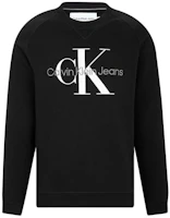 Calvin Klein Black Cotton Logo Print Crewneck Pullover Sweatshirt J320787-BEH Calvin Klein Black Cotton Logo Print Crewneck Pullover Sweatshirt J320787-BEH