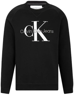 Calvin Klein 黑色棉質Logo印花圓領套頭衫 J320787-BEH Buy Calvin Klein 黑色棉質Logo印花圓領套頭衫 J320787-BEH