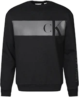 Calvin Klein Black Crewneck Fleece Pullover Sweatshirt Casual Style 40KC406-001 Calvin Klein Black Crewneck Fleece Pullover Sweatshirt Casual Style 40KC406-001