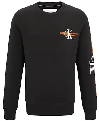 Calvin Klein 黑色圓領字母印花衛衣 ZM01918-BEH Buy Calvin Klein 黑色圓領字母印花衛衣 ZM01918-BEH