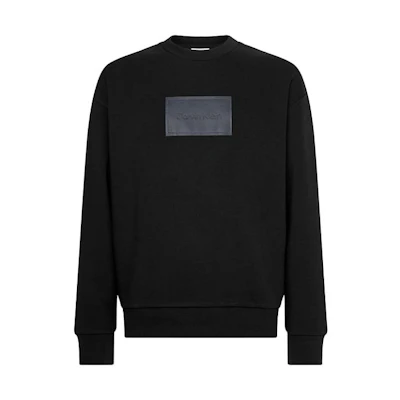 Calvin Klein Black Crewneck Oversized Long Sleeve Sweatshirt K10K110083-BEH