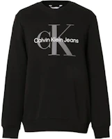 Calvin Klein Black Crewneck Sweatshirt with Solid Logo Print 40GC200-001 Calvin Klein Black Crewneck Sweatshirt with Solid Logo Print 40GC200-001