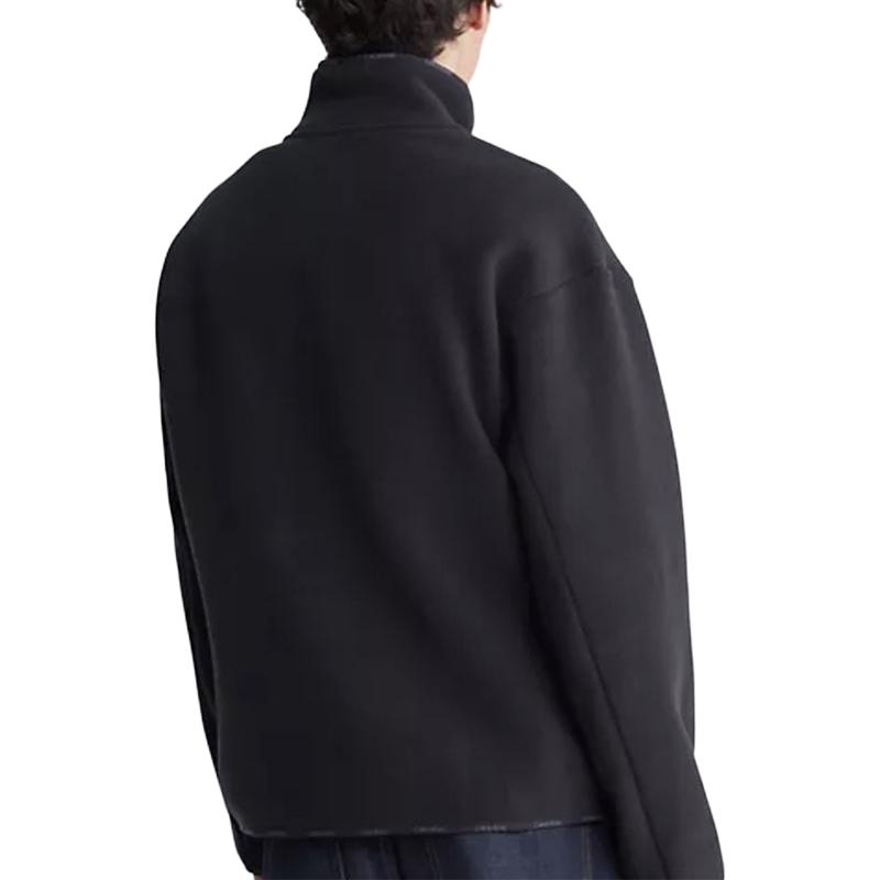 Lookbook Calvin Klein黑色羊毛舒适简约拉链夹克 81QP405-001