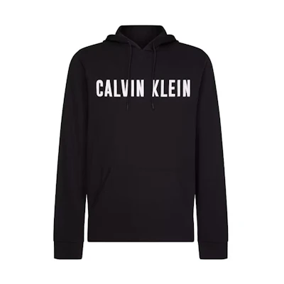 Calvin Klein Black Hoodie Pullover Long Sleeve Logo Sweatshirt GMS0W381