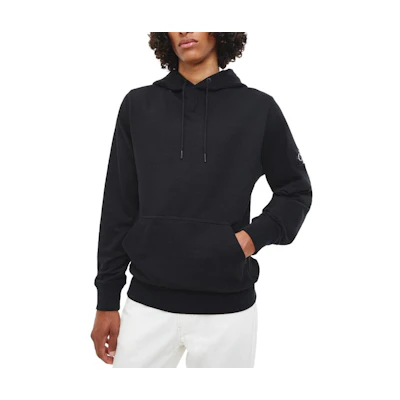 Calvin Klein Black Hoodie with Letter Logo Design J30J314036-BAE