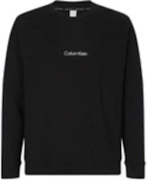 Calvin Klein Black Jacquard Lettering Long Sleeve Sweatshirt for Men 000NM2172E-UB1 Calvin Klein Black Jacquard Lettering Long Sleeve Sweatshirt for Men 000NM2172E-UB1