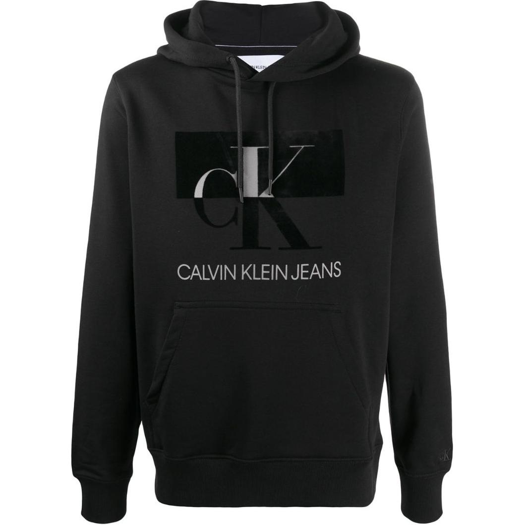 Calvin Klein Black Letter Print Hoodie J30J315712-BAE