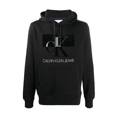 Calvin Klein Black Letter Print Hoodie J30J315712-BAE