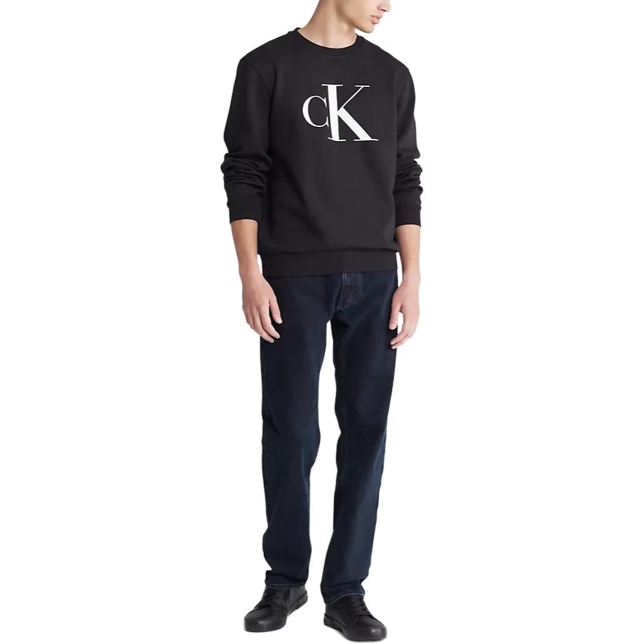 Calvin Klein Black Logo Crewneck Long Sleeve Sweatshirt 40QP899-001