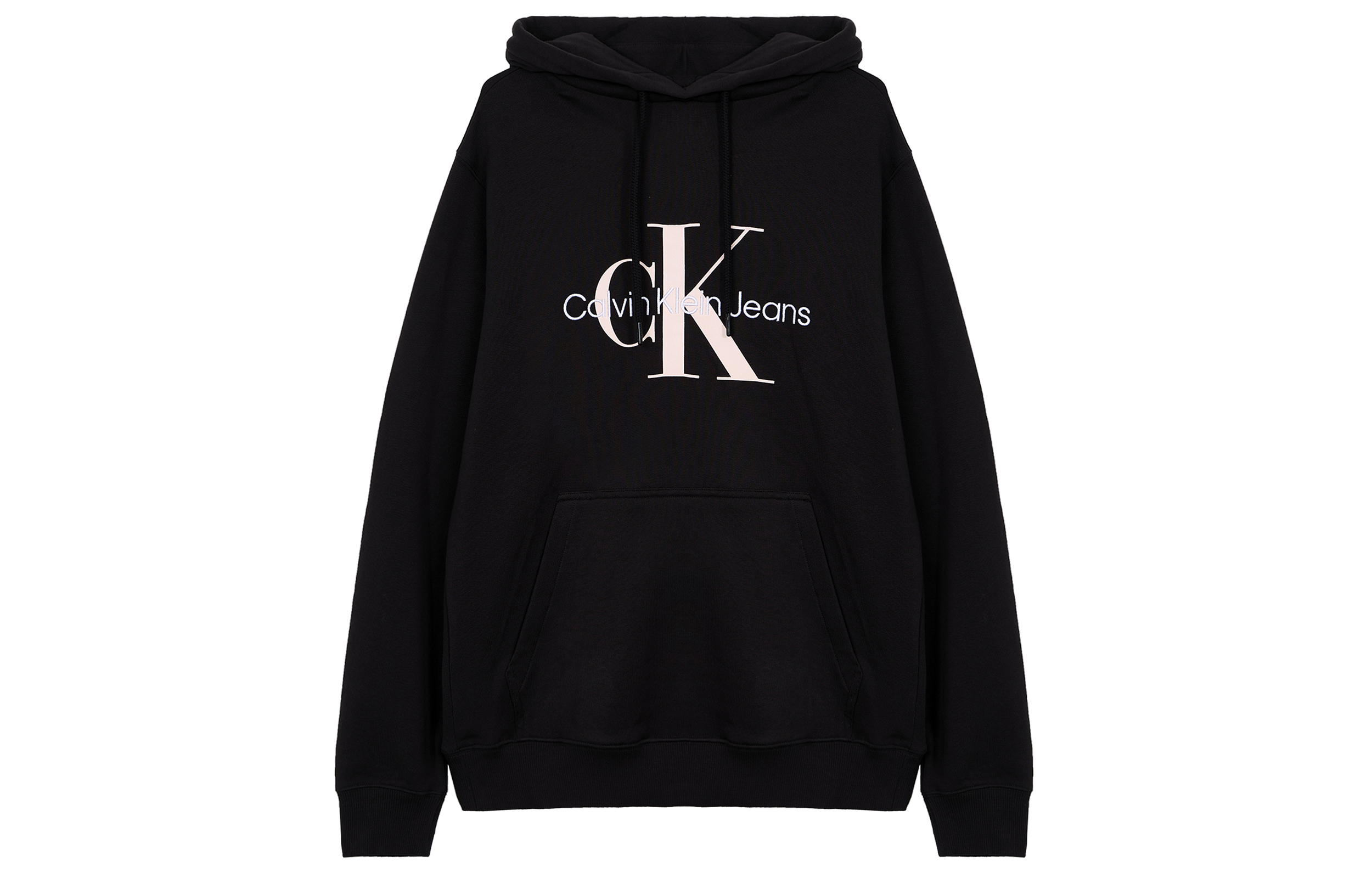 Calvin Klein Black Logo Hoodie Long Sleeve Pullover J30J320805-BEH