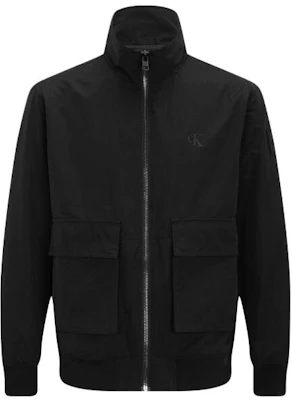 Calvin Klein 黑色標誌拉鍊高領夾克 J321535-BEH Buy Calvin Klein 黑色標誌拉鍊高領夾克 J321535-BEH