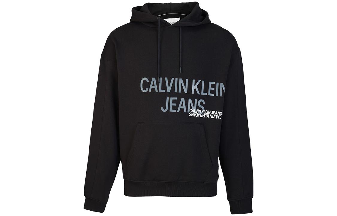 Calvin Klein Black Logo Printed Hoodie J30J318801-BEH