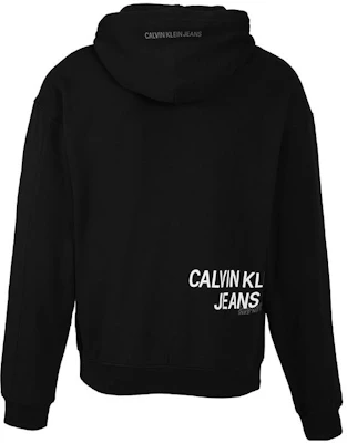 卡尔文克莱因黑色Logo印花连帽衫 J30J318801-BEH Lookbook 卡尔文克莱因黑色Logo印花连帽衫 J30J318801-BEH