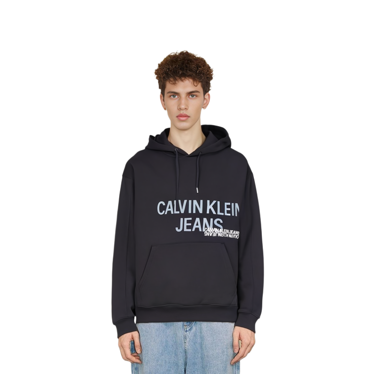 Purchase 卡尔文克莱因黑色Logo印花连帽衫 J30J318801-BEH