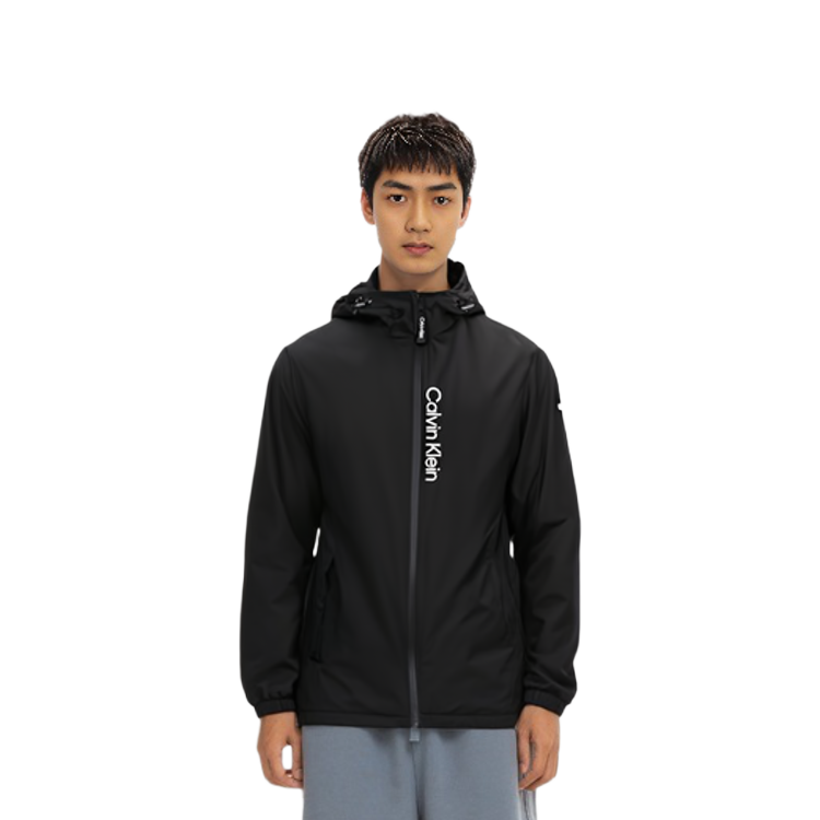Purchase Calvin Klein 黑色防风防水连帽夹克 CM455105-eby CM455105-EBY