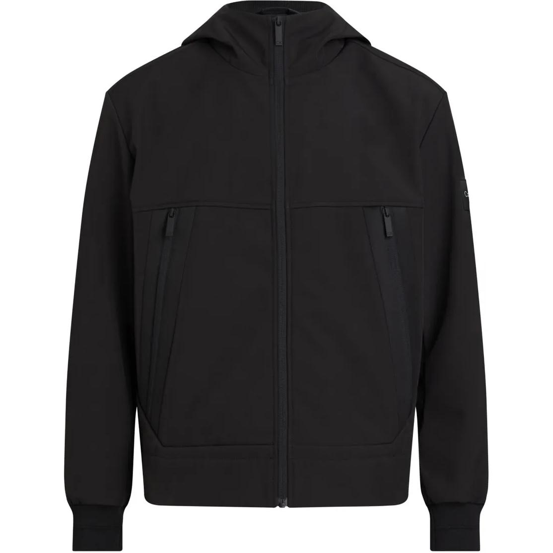 Calvin Klein Black Loose-Fit Zip-Up Hoodie Jacket K10K111026-BEH