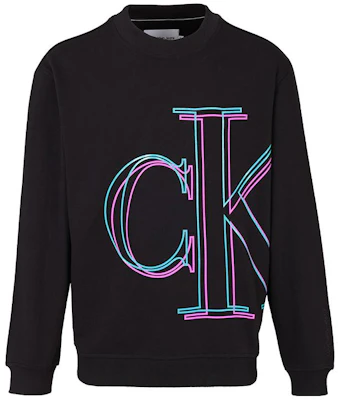 Calvin Klein 男士黑色宽松版型圆领卫衣 J30J320840 Order Calvin Klein 男士黑色宽松版型圆领卫衣 J30J320840