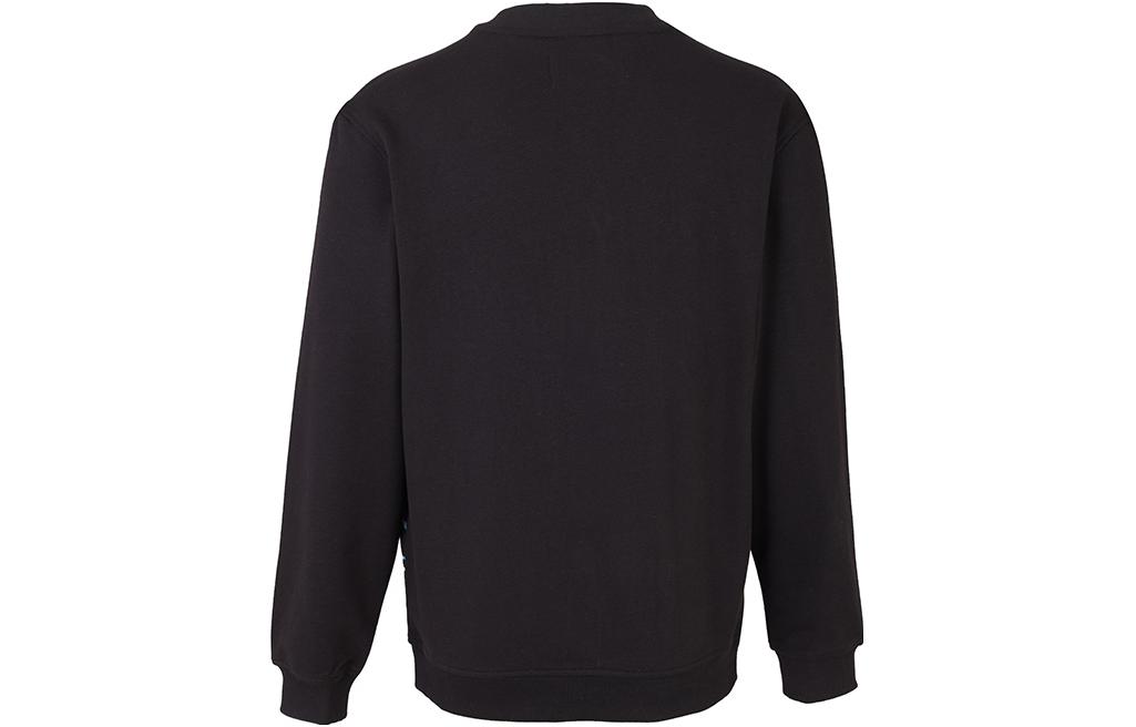 Lookbook Calvin Klein 男士黑色宽松版型圆领卫衣 J30J320840