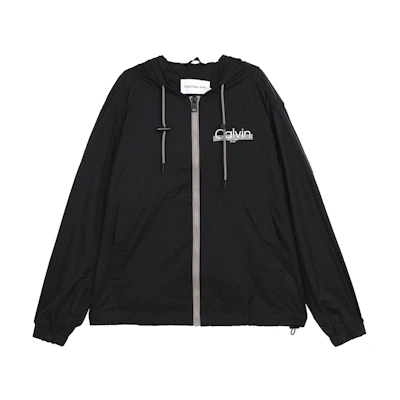 Calvin Klein Black Minimalist Hoodie Drawstring Casual Sports Jacket J320803-BEH