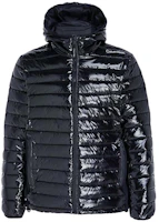 Calvin Klein Black Padded Nylon Jacket Shiny Hooded Long Sleeve Coat 00GMF3O515-BAE Calvin Klein Black Padded Nylon Jacket Shiny Hooded Long Sleeve Coat 00GMF3O515-BAE